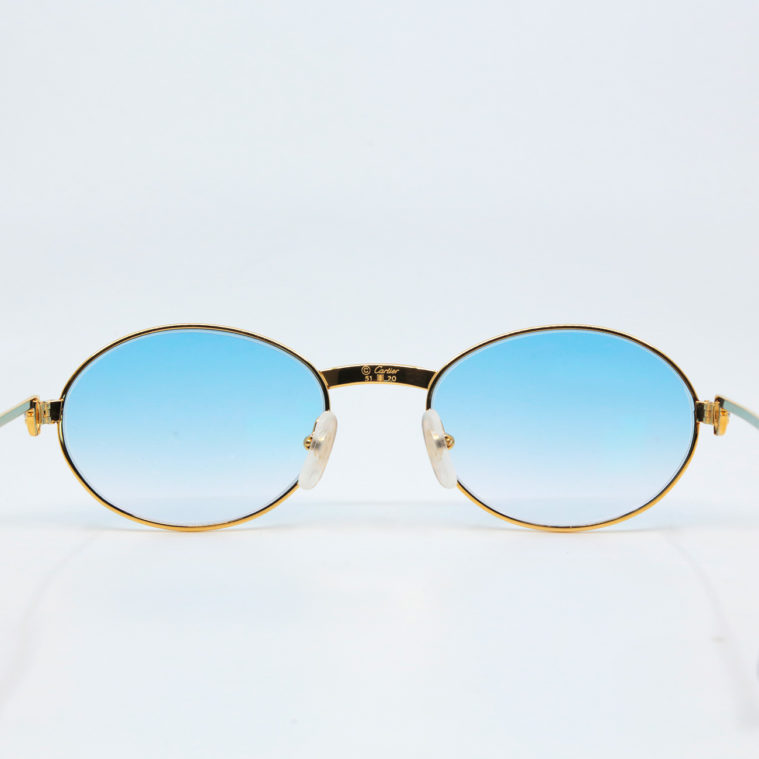 Lunettes Saint Honoré 90. Cartier Vintage seconde main T.51/20 – Image 3