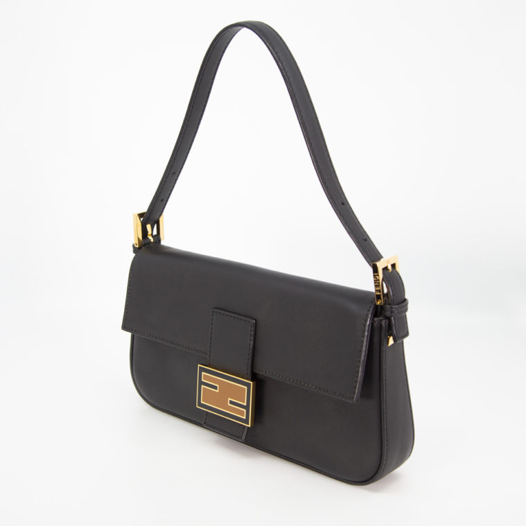 Sac baguette noir Fendi seconde main – Image 2