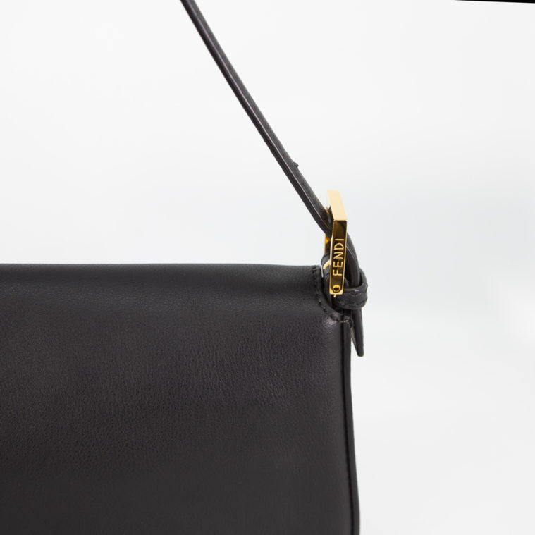 Sac baguette noir Fendi seconde main – Image 5