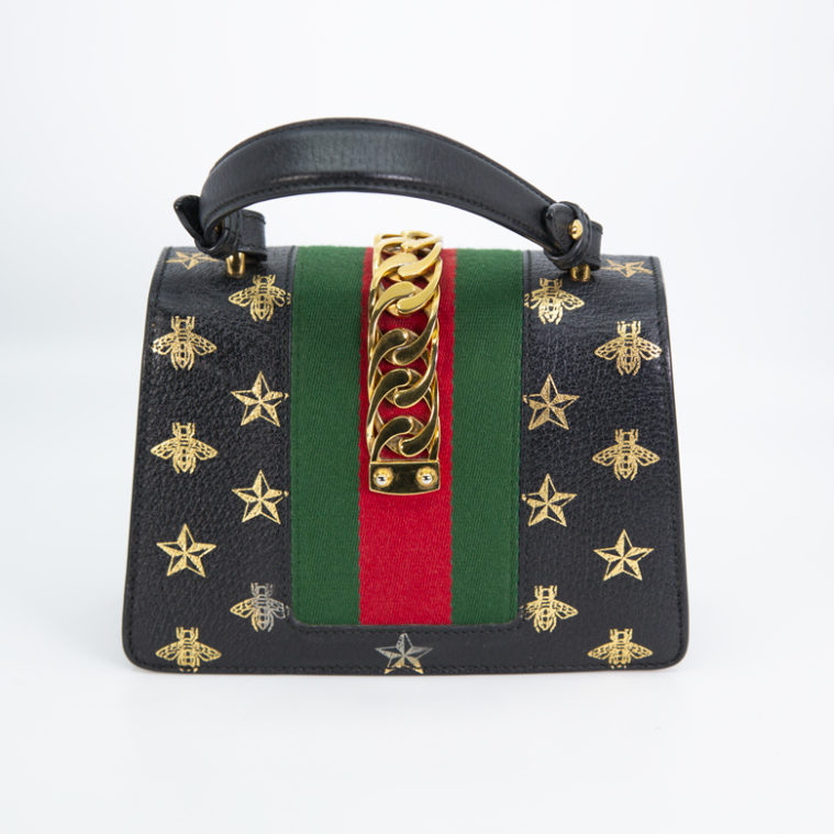Sac Sylvie mini à abeilles Gucci – Image 5