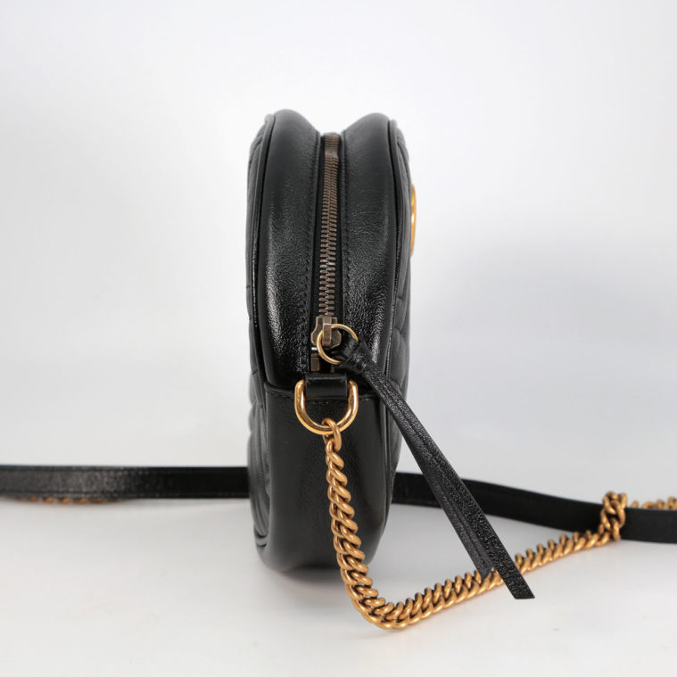 Sac Marmont rond noir Gucci - seconde main