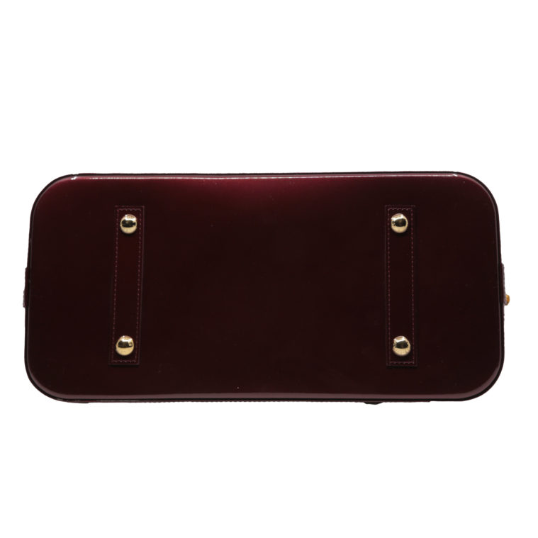 Comme neuf. Sac Alma GM vernis empreinte Monogram Louis Vuitton - seconde main – Image 3
