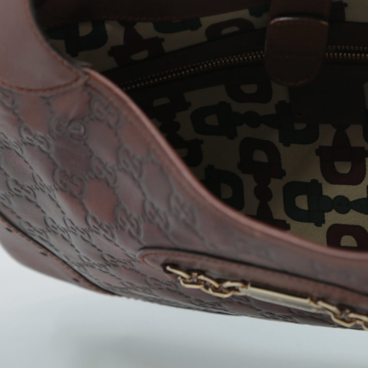 Sac Jackie 1961 en cuir brun Gucci - seconde main – Image 7