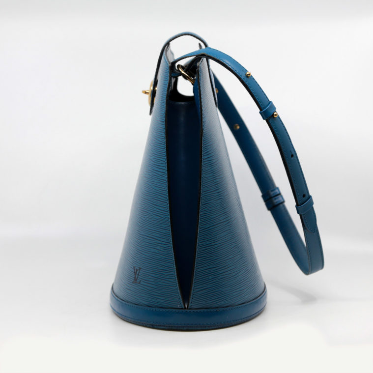 Fabrication 1995, vintage Cluny épi bleu toledo Louis Vuitton - seconde main – Image 2