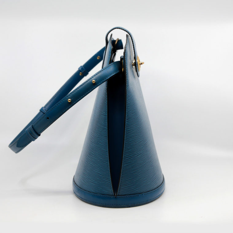 Fabrication 1995, vintage Cluny épi bleu toledo Louis Vuitton - seconde main – Image 9
