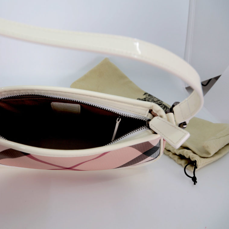 Sac baguette supernova Check Burberry - Seconde main – Image 5