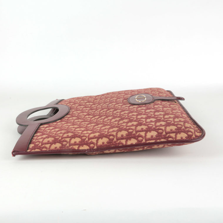 Pochette caba pliable en bordeau Dior - seconde main – Image 6