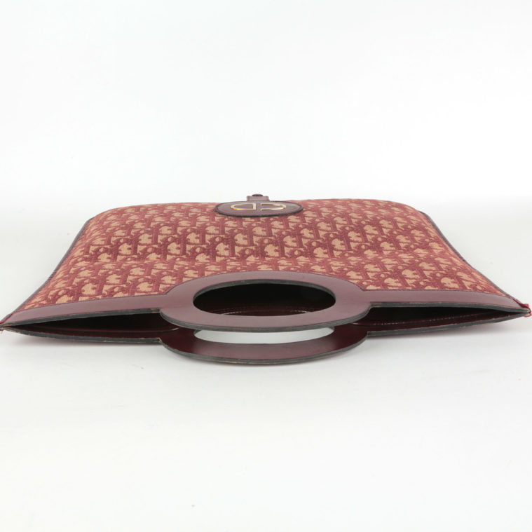 Pochette caba pliable en bordeau Dior - seconde main – Image 4