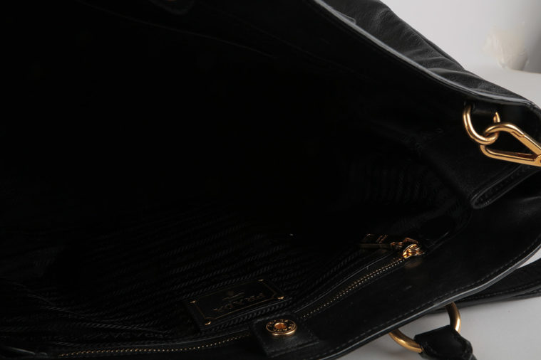 Sac en cuir noir Prada - seconde main – Image 3