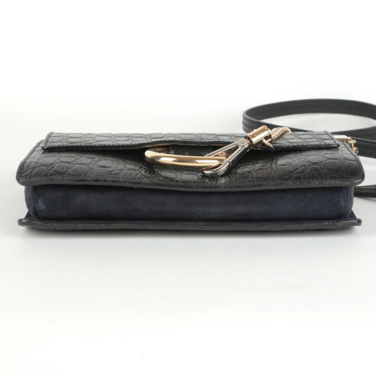 Sac porté crossbody petit Faye en cuir noir Chloé - seconde main – Image 6