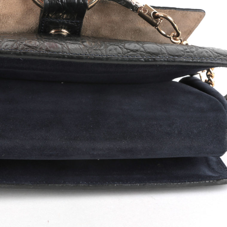 Sac porté crossbody petit Faye en cuir noir Chloé - seconde main – Image 4