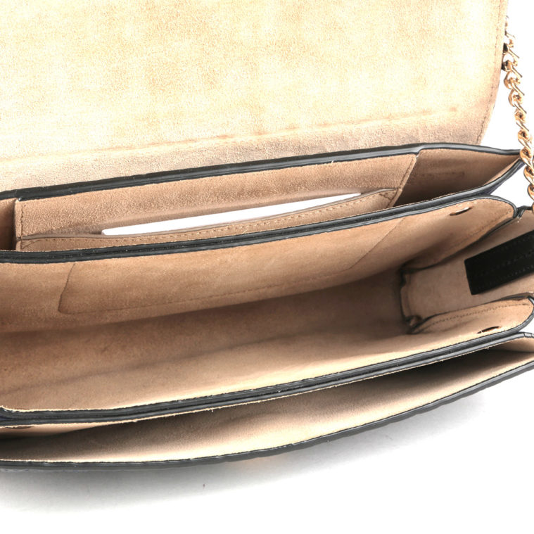 Sac porté crossbody petit Faye en cuir noir Chloé - seconde main – Image 3