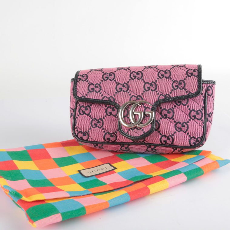 Mini Marmont GG denim pink Gucci - seconde main – Image 2