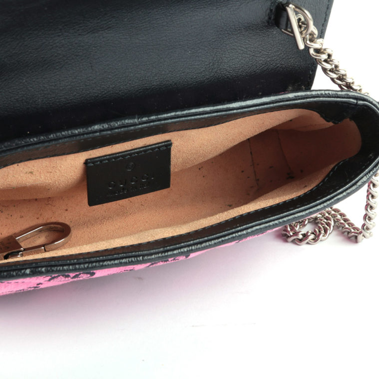 Mini Marmont GG denim pink Gucci - seconde main – Image 6