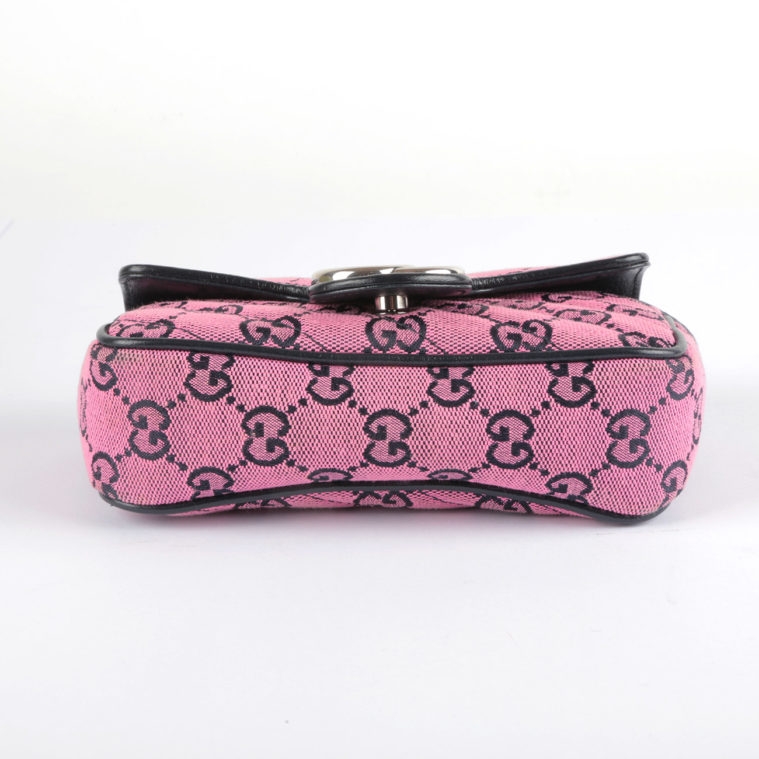 Mini Marmont GG denim pink Gucci - seconde main – Image 5