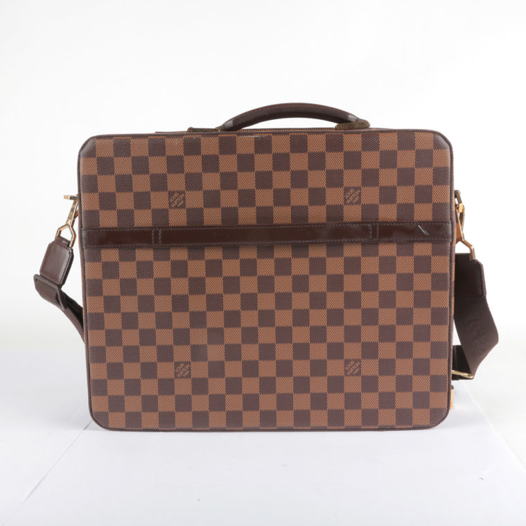 Fabrication 2002 Sac d'affaire Sabana damier ébène Louis Vuitton vintage - seconde main – Image 5