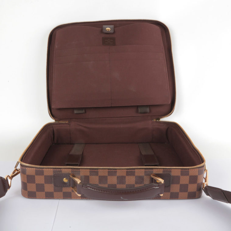Fabrication 2002 Sac d'affaire Sabana damier ébène Louis Vuitton vintage - seconde main – Image 3