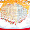 Carré de soie ''Noël au 24 Faubourg'' Hermès - seconde main – Image 4