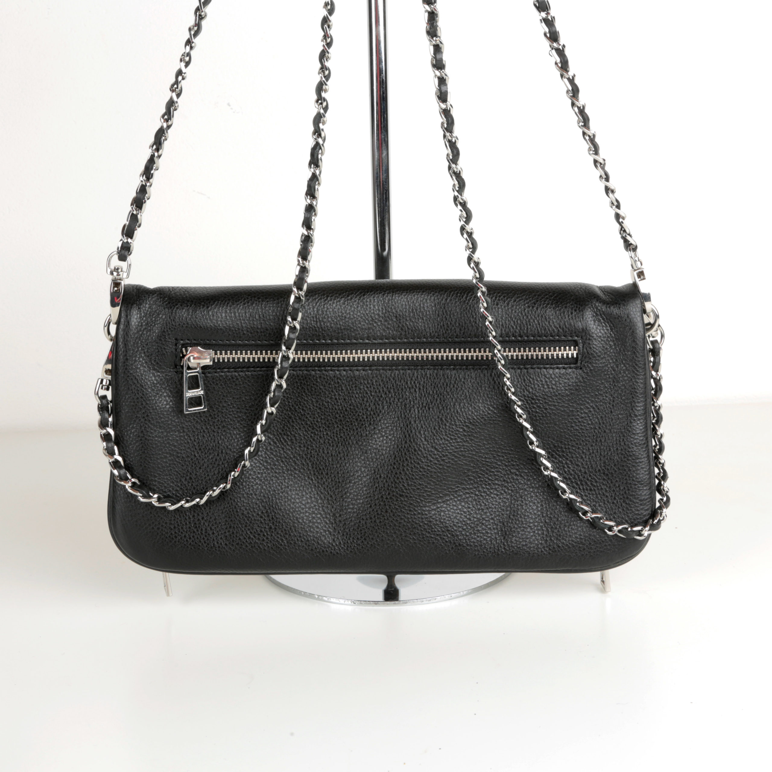 Sac bandoulière Rock STAR-200AF cuir grainé noir ailes strassées Zadig & Voltaire – seconde main – Image 8