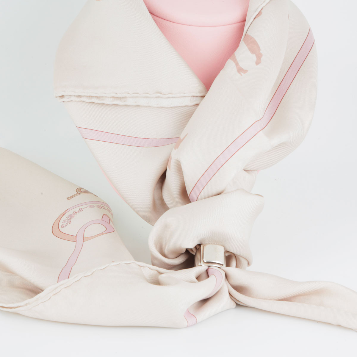 Anneau de foulard “Bolduc” en argent 925 Hermès — seconde main – Image 4