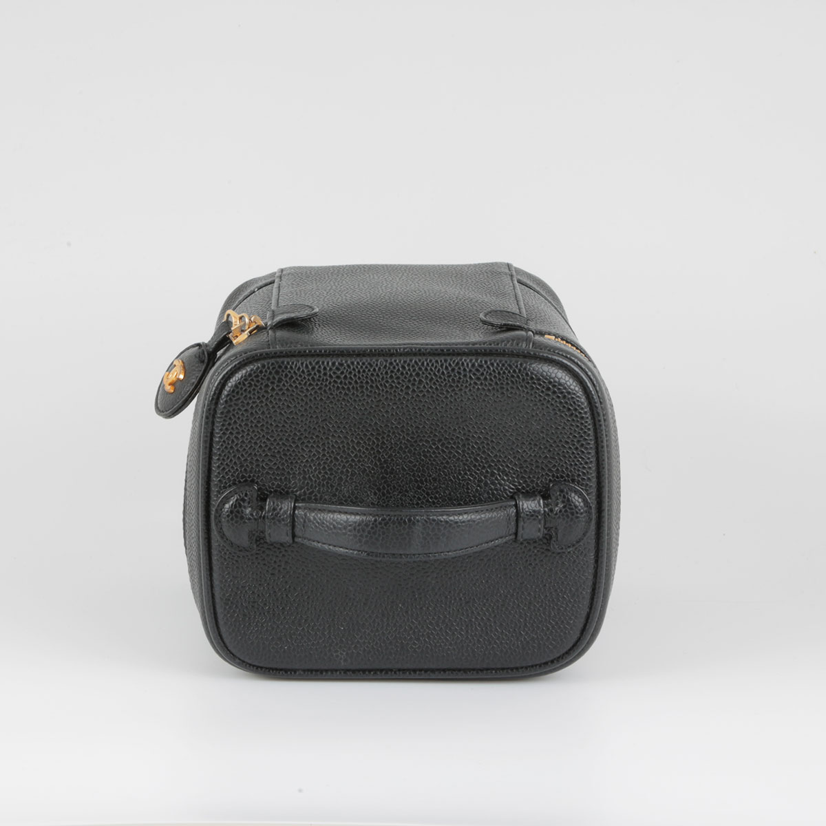 Vanity CC Timeless en cuir grainé noir Chanel - seconde main – Image 7